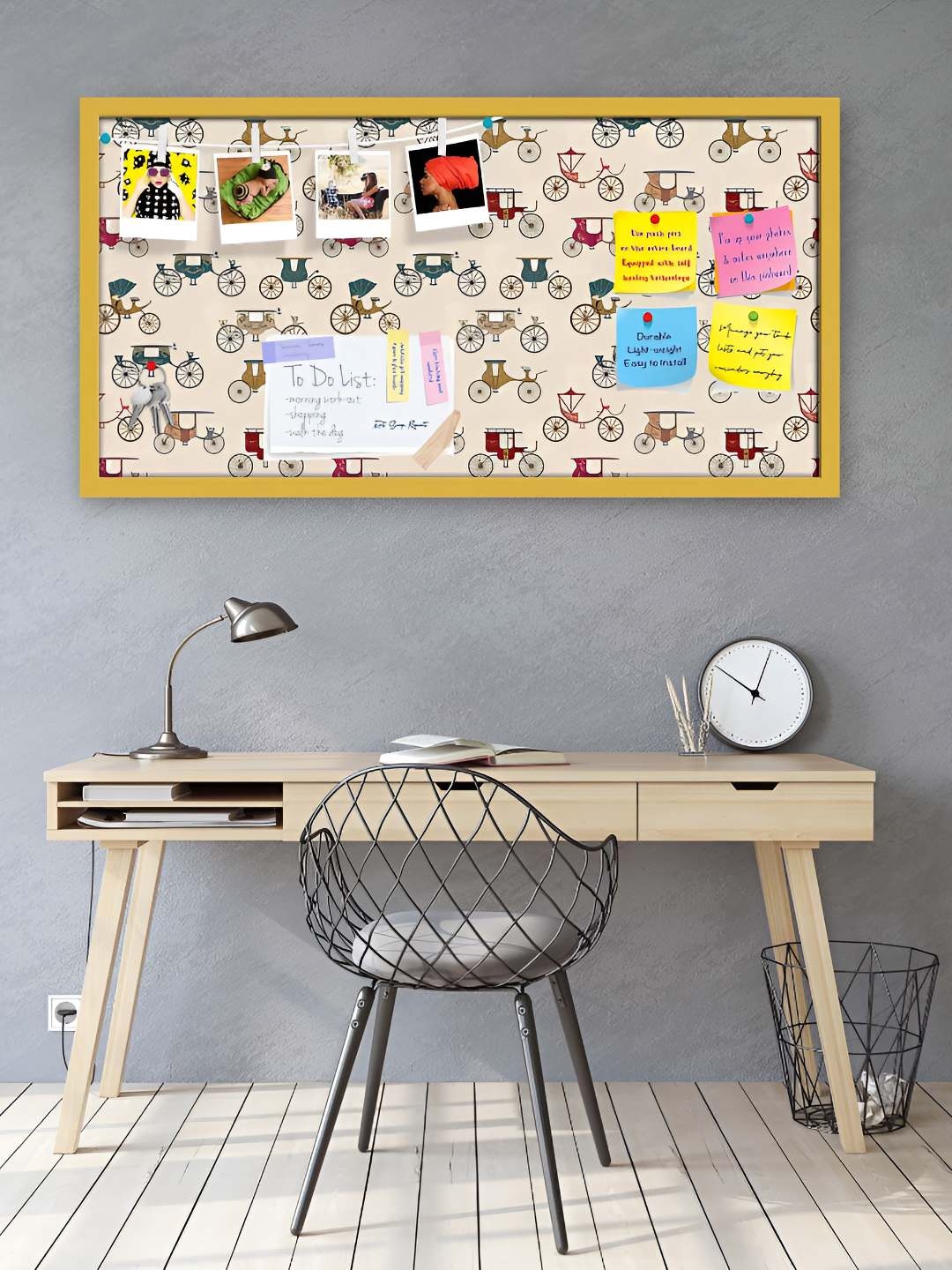 

ArtzFolio Wooden Notice Pin Board, Multi