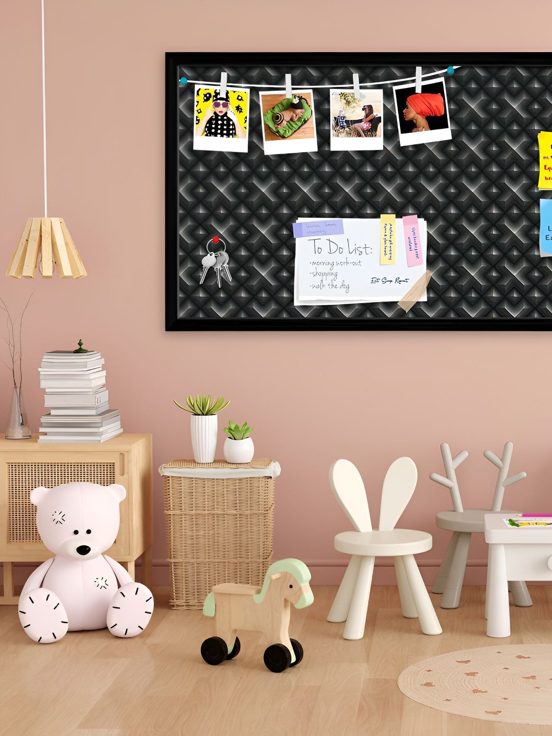 

ArtzFolio Wooden Notice Pin Board, Multi