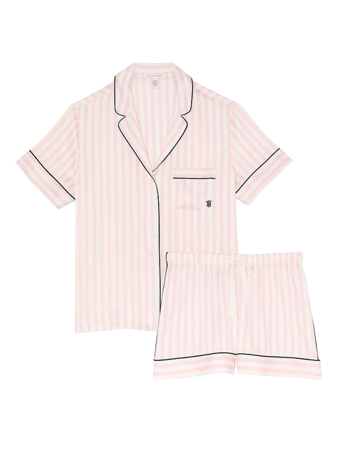 

Victoria's Secret Women Striped Night suit, Pink