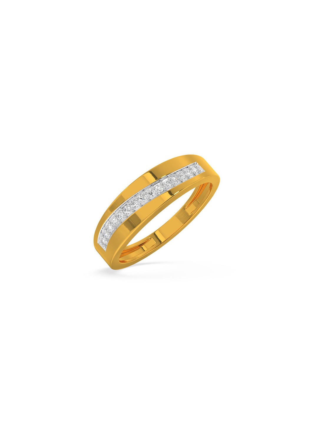 

KISNA DIAMOND AND GOLD JEWELLERY Women 14KT Finger Ring Diamond 0.12 carat