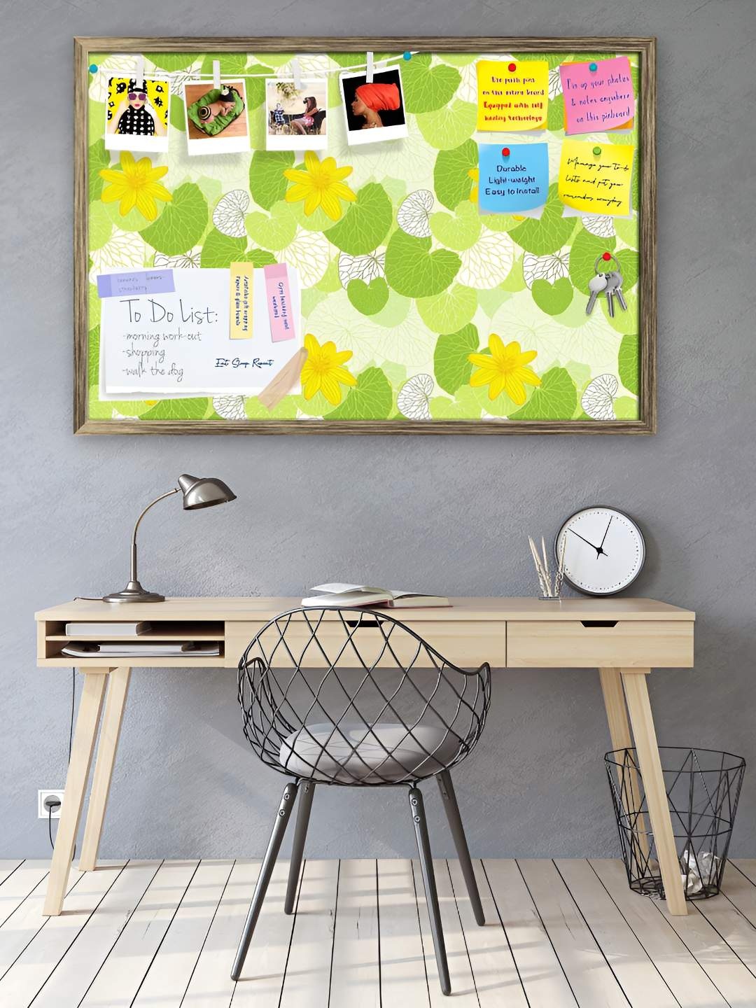 

ArtzFolio Wooden Notice Pin Board, Multi