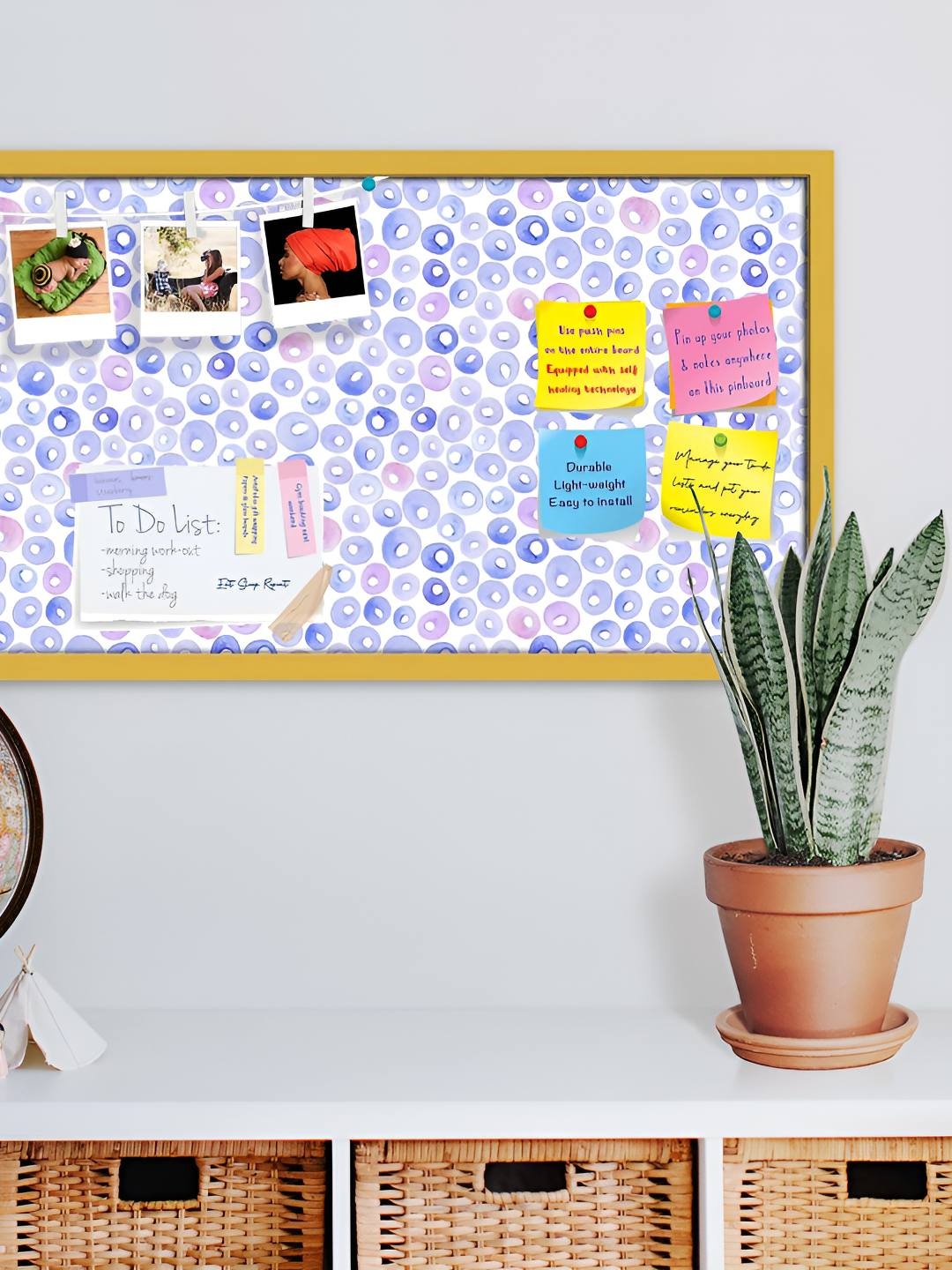 

ArtzFolio Wooden Notice Pin Board, Multi