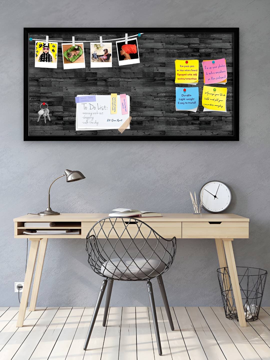 

ArtzFolio Wooden Notice Pin Board, Multi