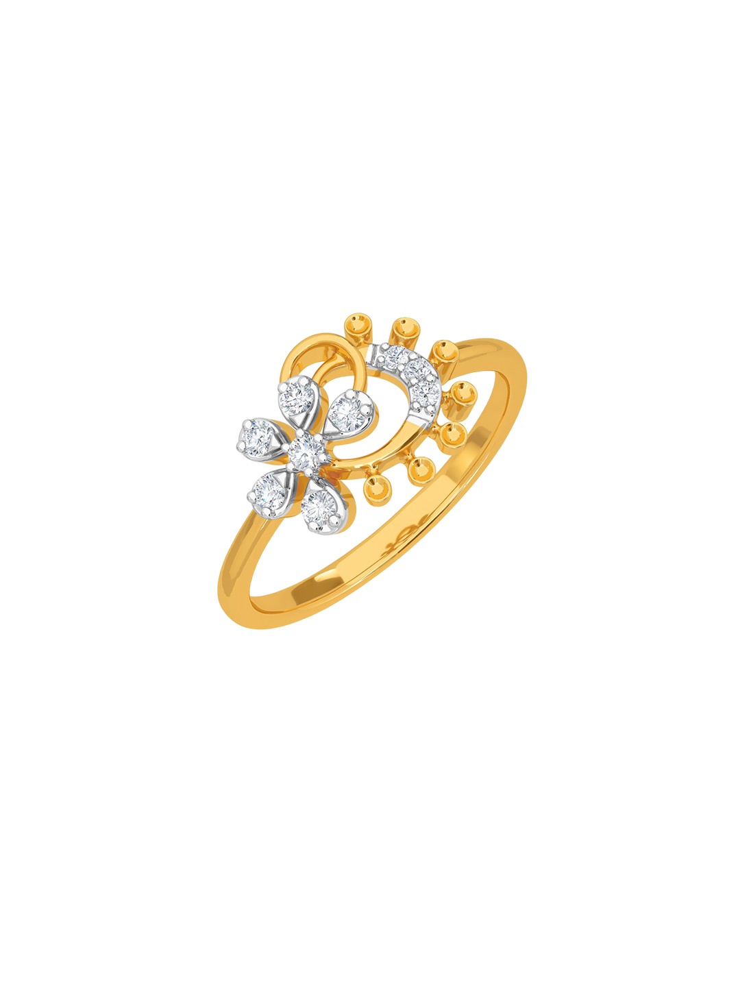 

KISNA DIAMOND AND GOLD JEWELLERY Women 18KT Diamond Finger Ring 0.14