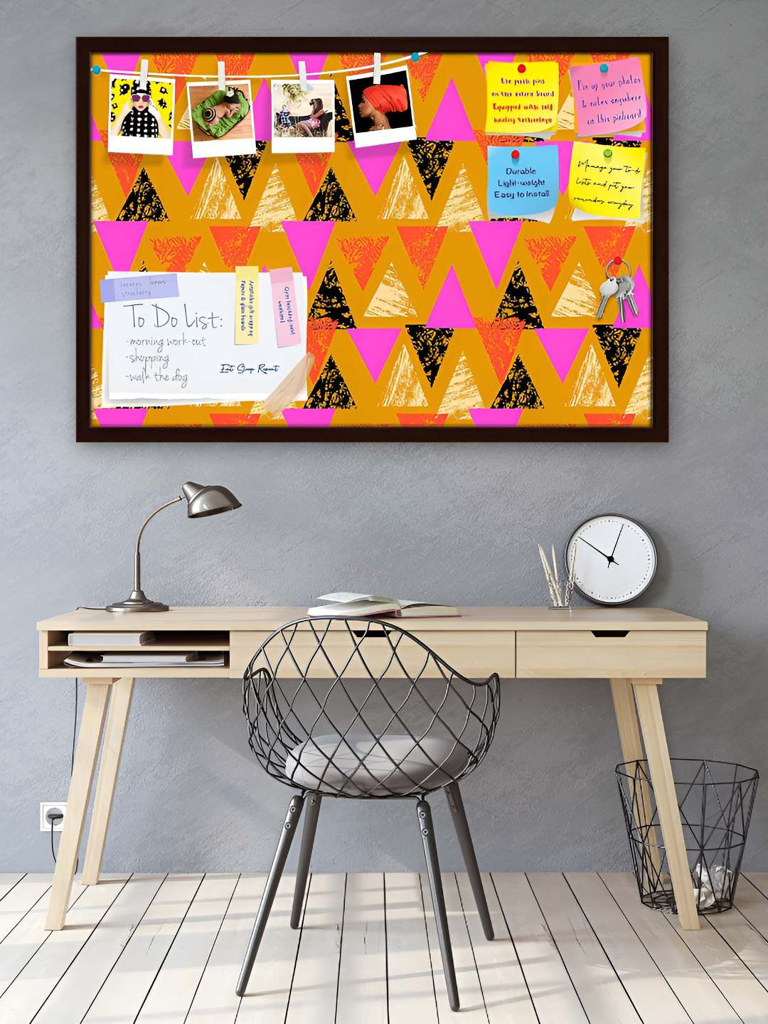 

ArtzFolio Wooden Notice Pin Board, Multi