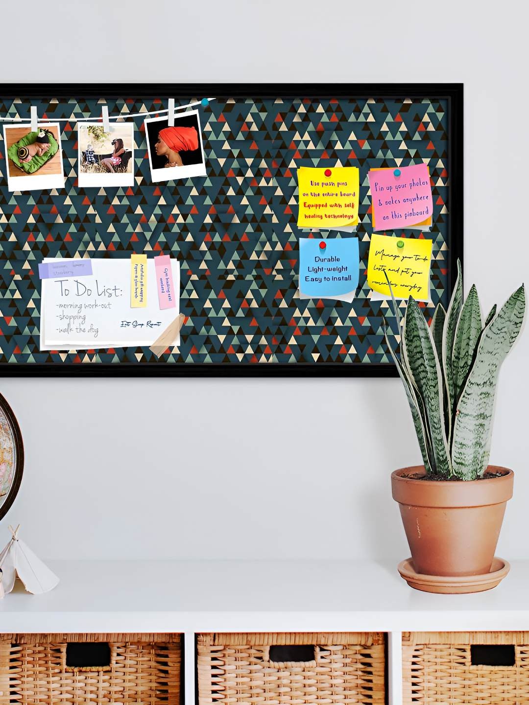 

ArtzFolio Wooden Notice Pin Board, Multi
