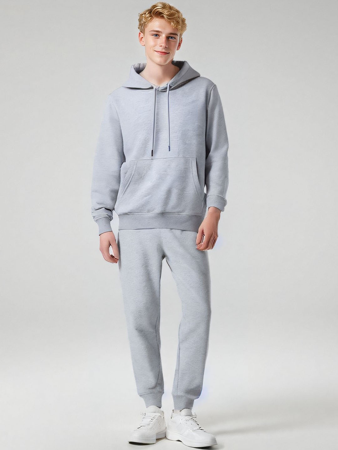 

StyleCast x Revolte Men Mid-Rise Trousers, Grey