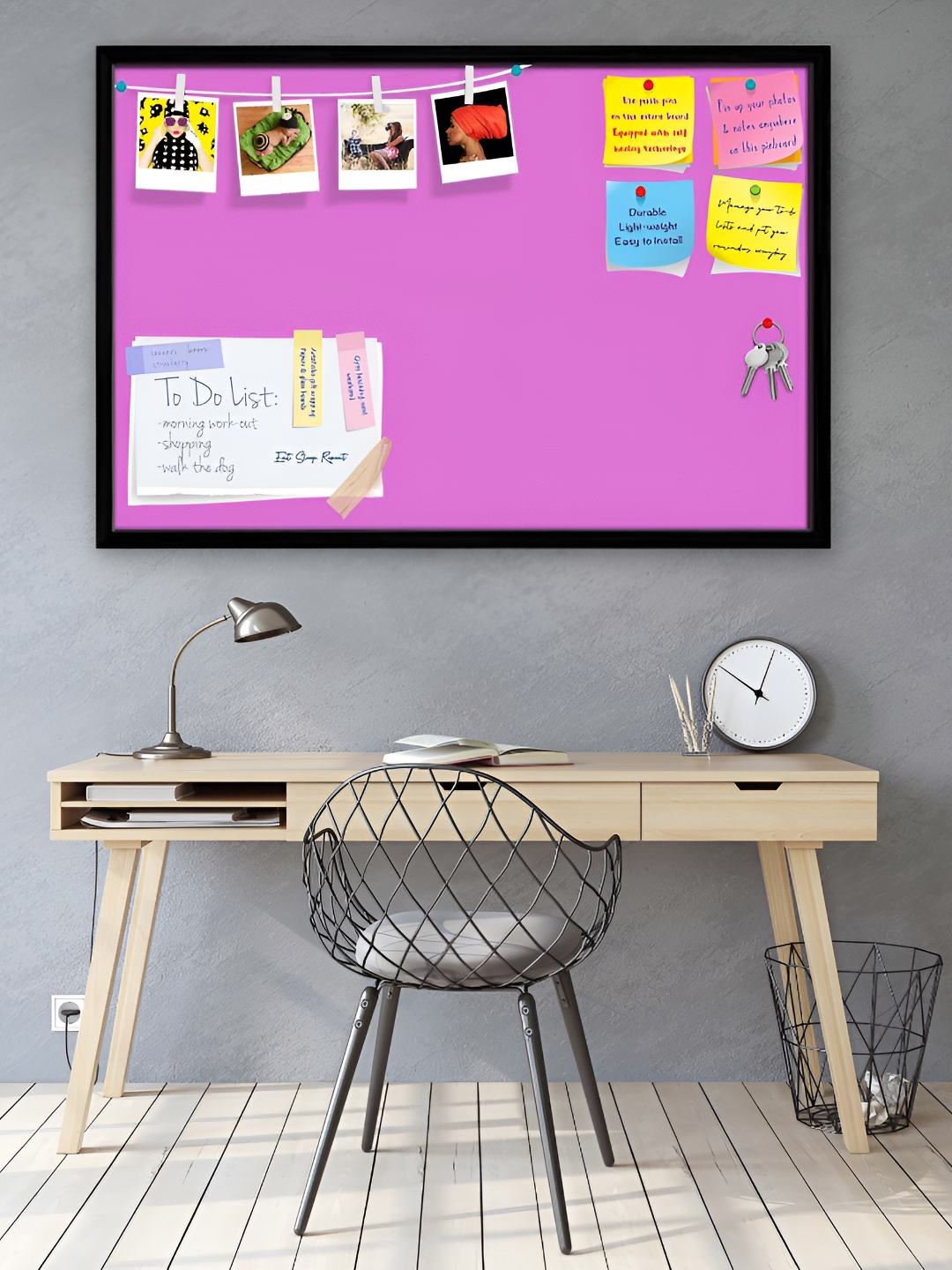 

ArtzFolio Wooden Notice Pin Board, Purple