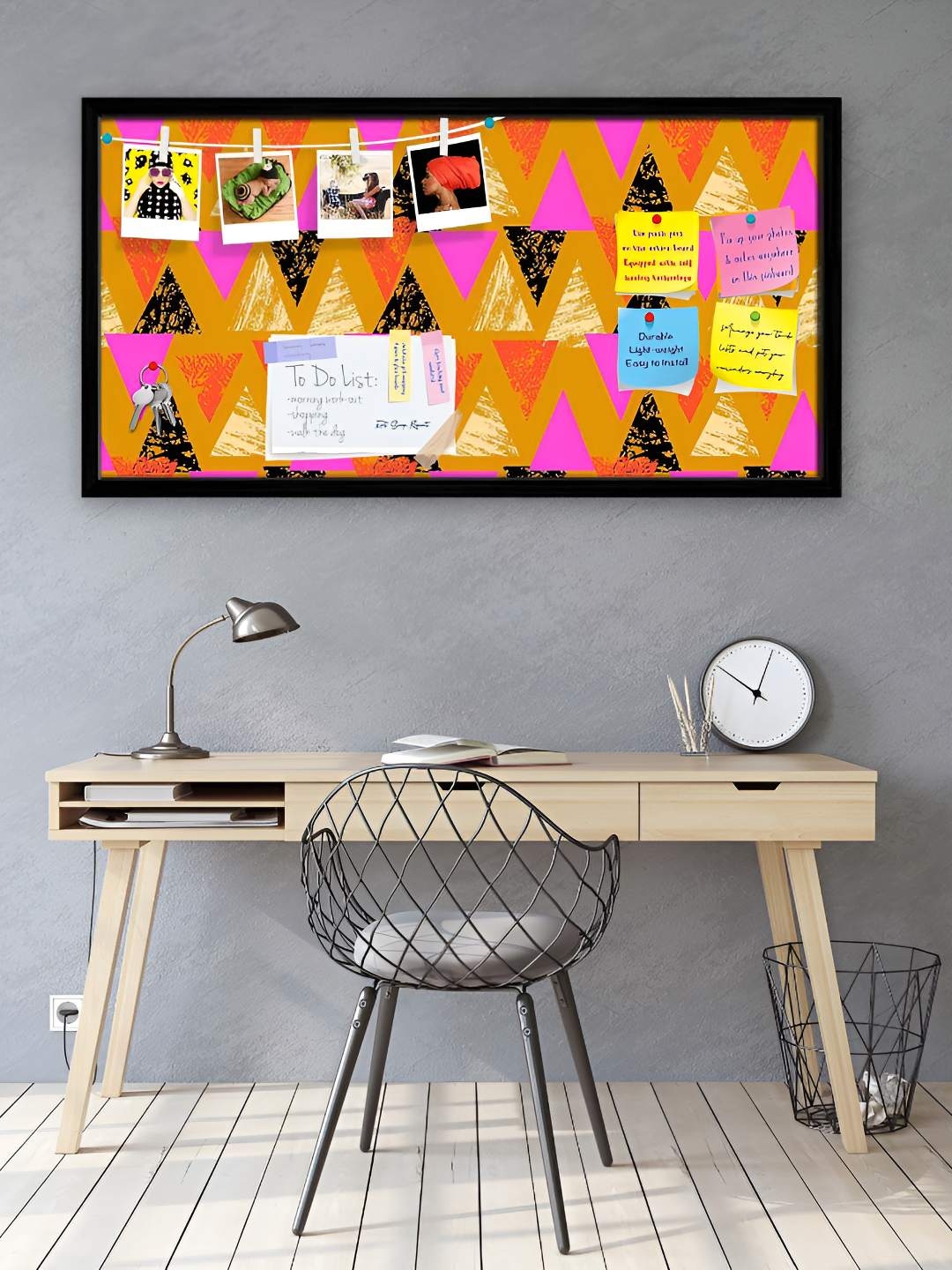 

ArtzFolio Wooden Notice Pin Board, Multi