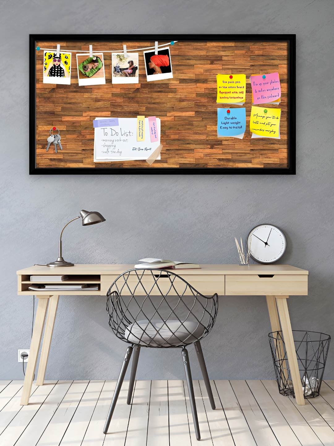 

ArtzFolio Wooden Notice Pin Board, Multi