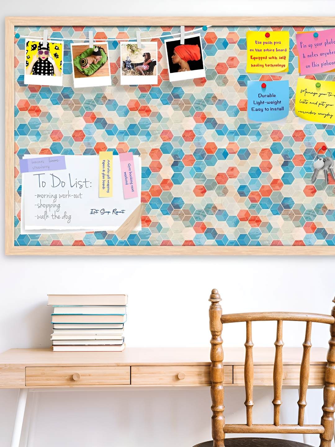 

ArtzFolio Wooden Notice Pin Board, Multi