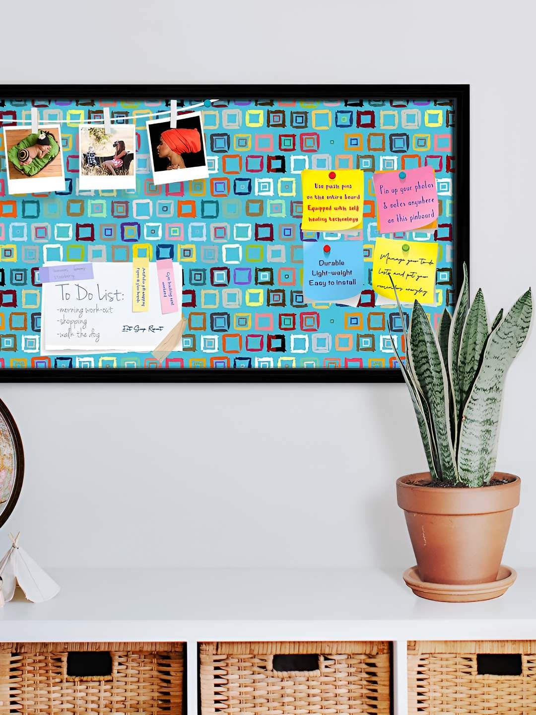 

ArtzFolio Wooden Notice Pin Board, Multi