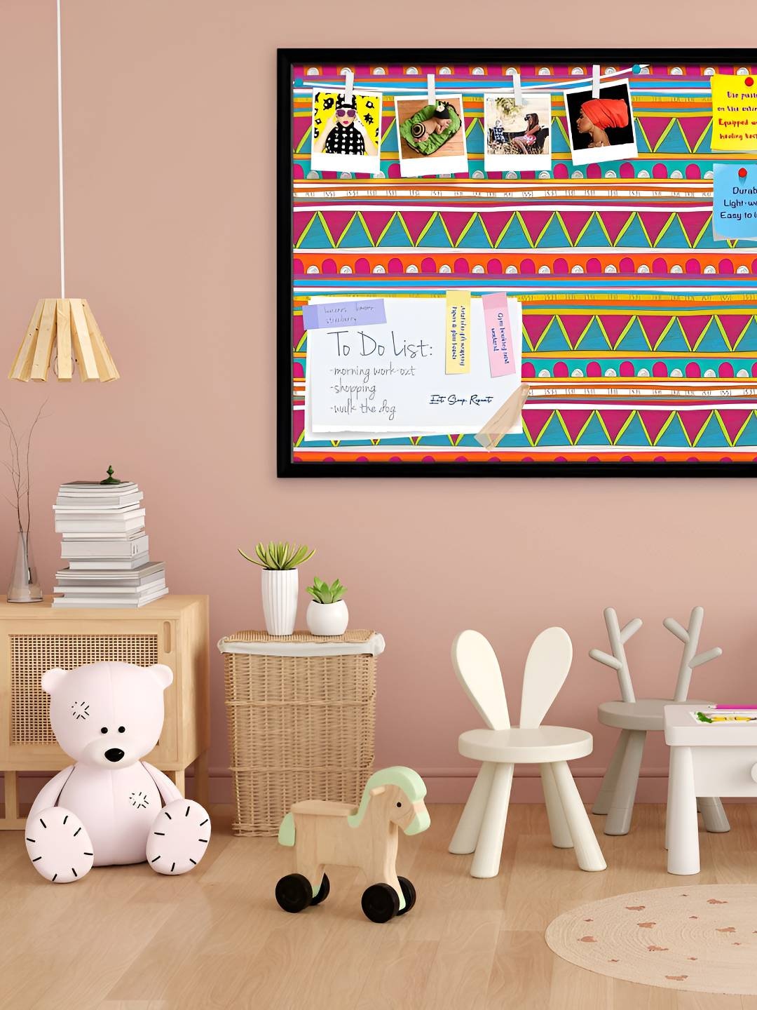 

ArtzFolio Wooden Notice Pin Board, Multi