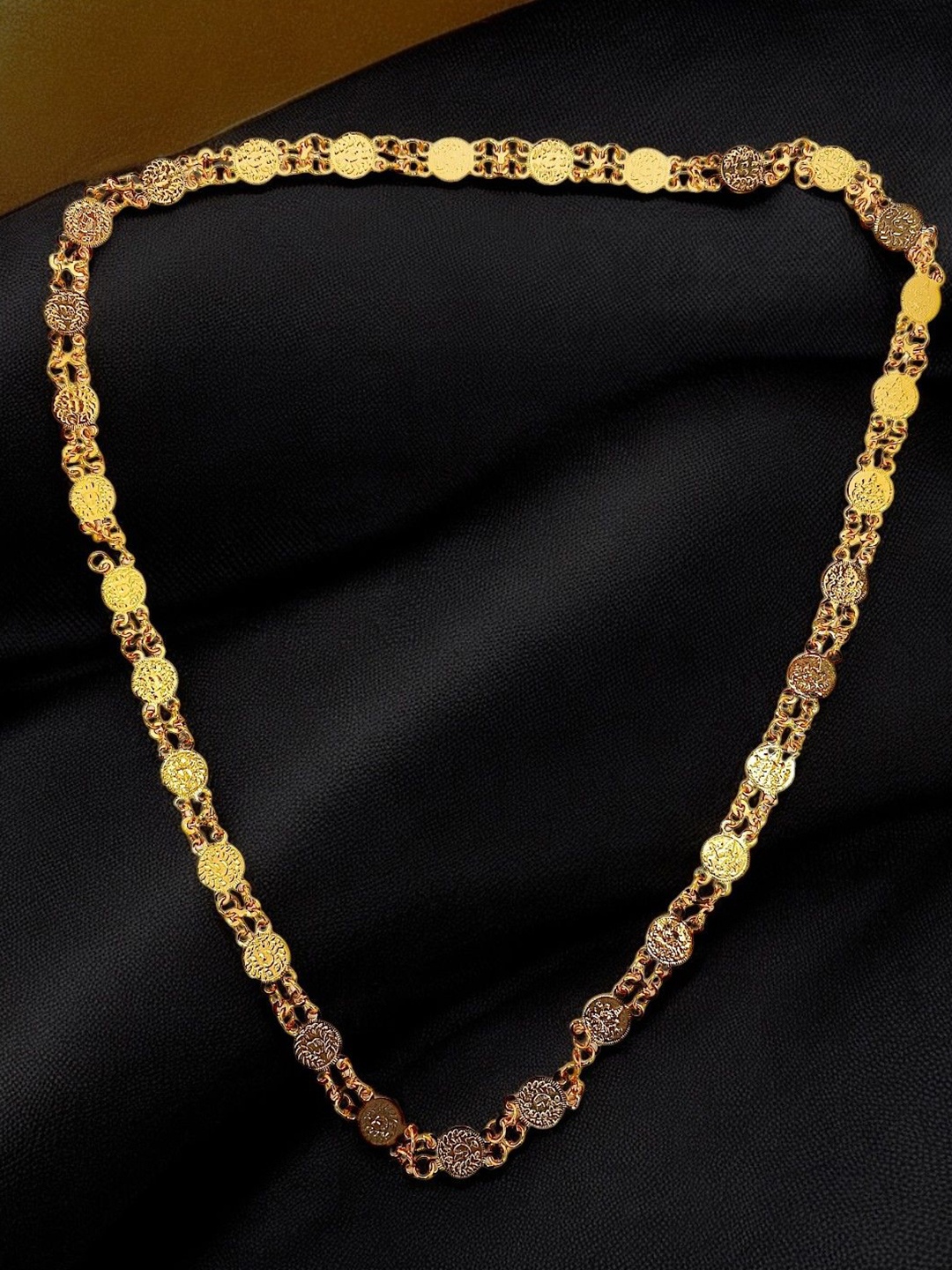 

9blings Gold-Plated Laxmi Coin Chain