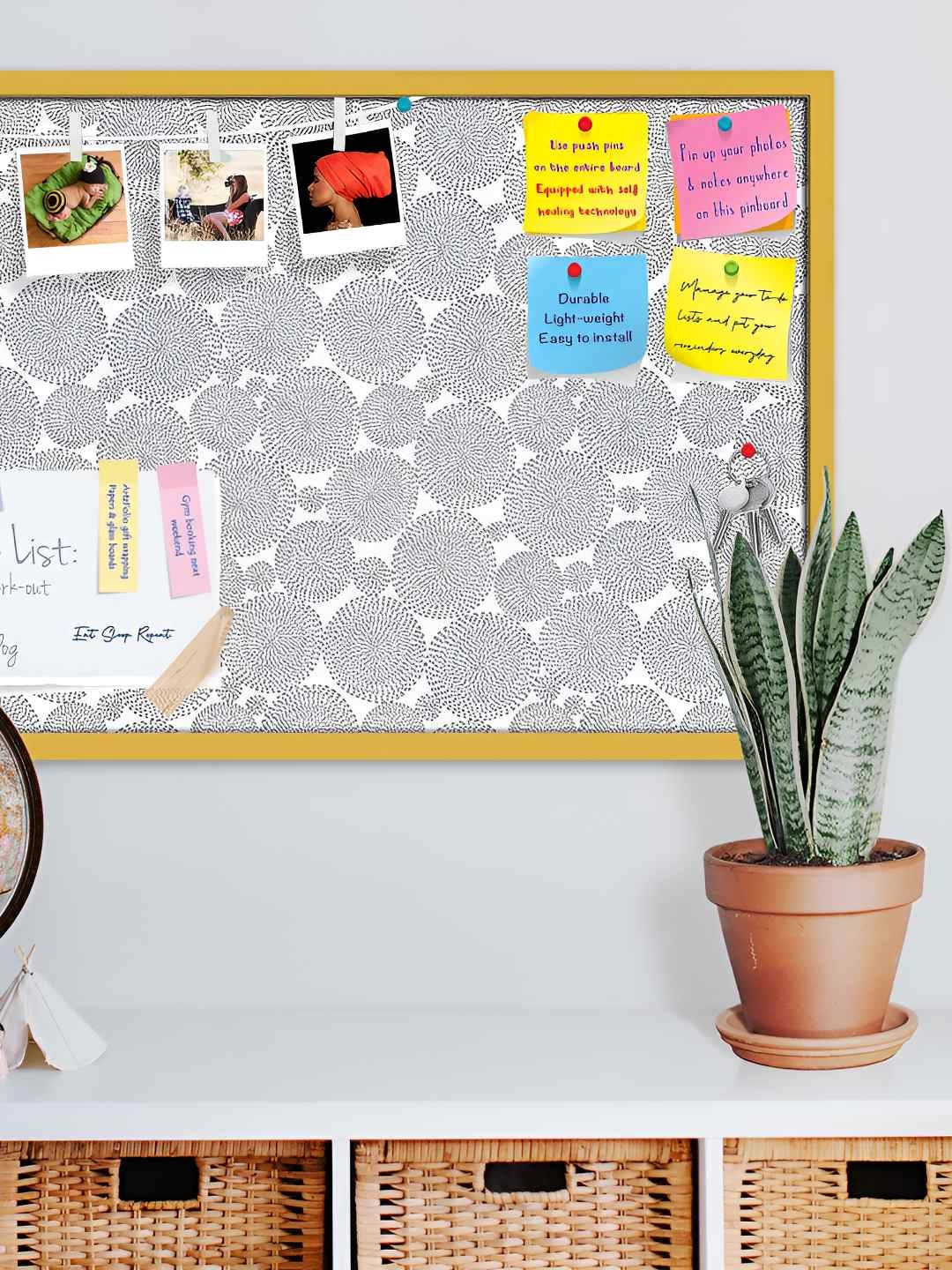 

ArtzFolio Wooden Notice Pin Board, Multi