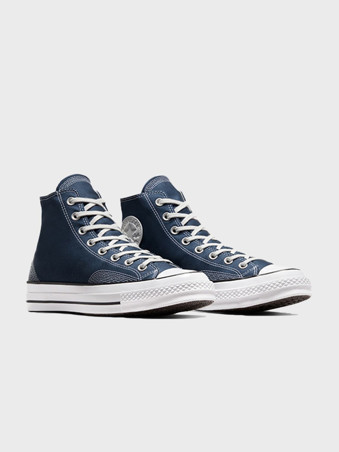 

Converse Unisex Chuck 70 Multi-Stitch Cotton Hi-Top Sneakers, Navy blue