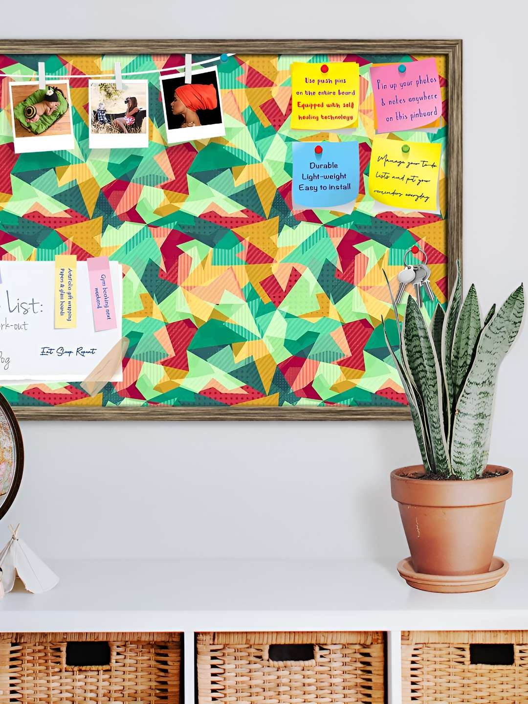 

ArtzFolio Wooden Notice Pin Board, Multi