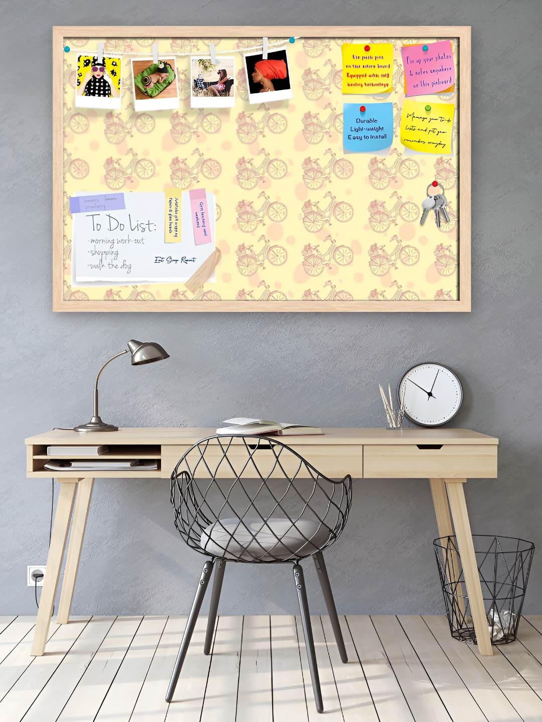 

ArtzFolio Wooden Notice Pin Board, Multi