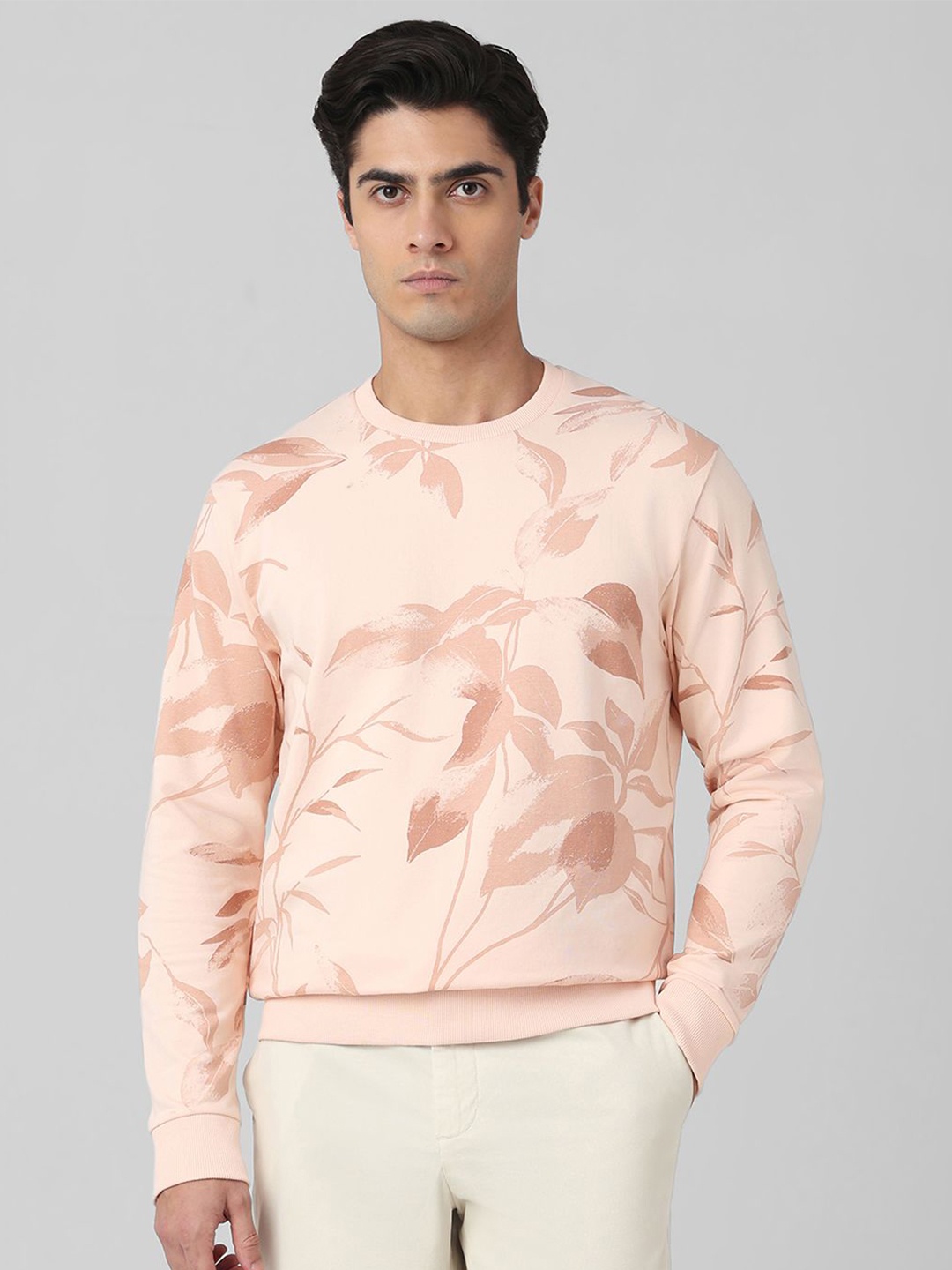 

Mufti Men Printed Sweatshirt, Pink