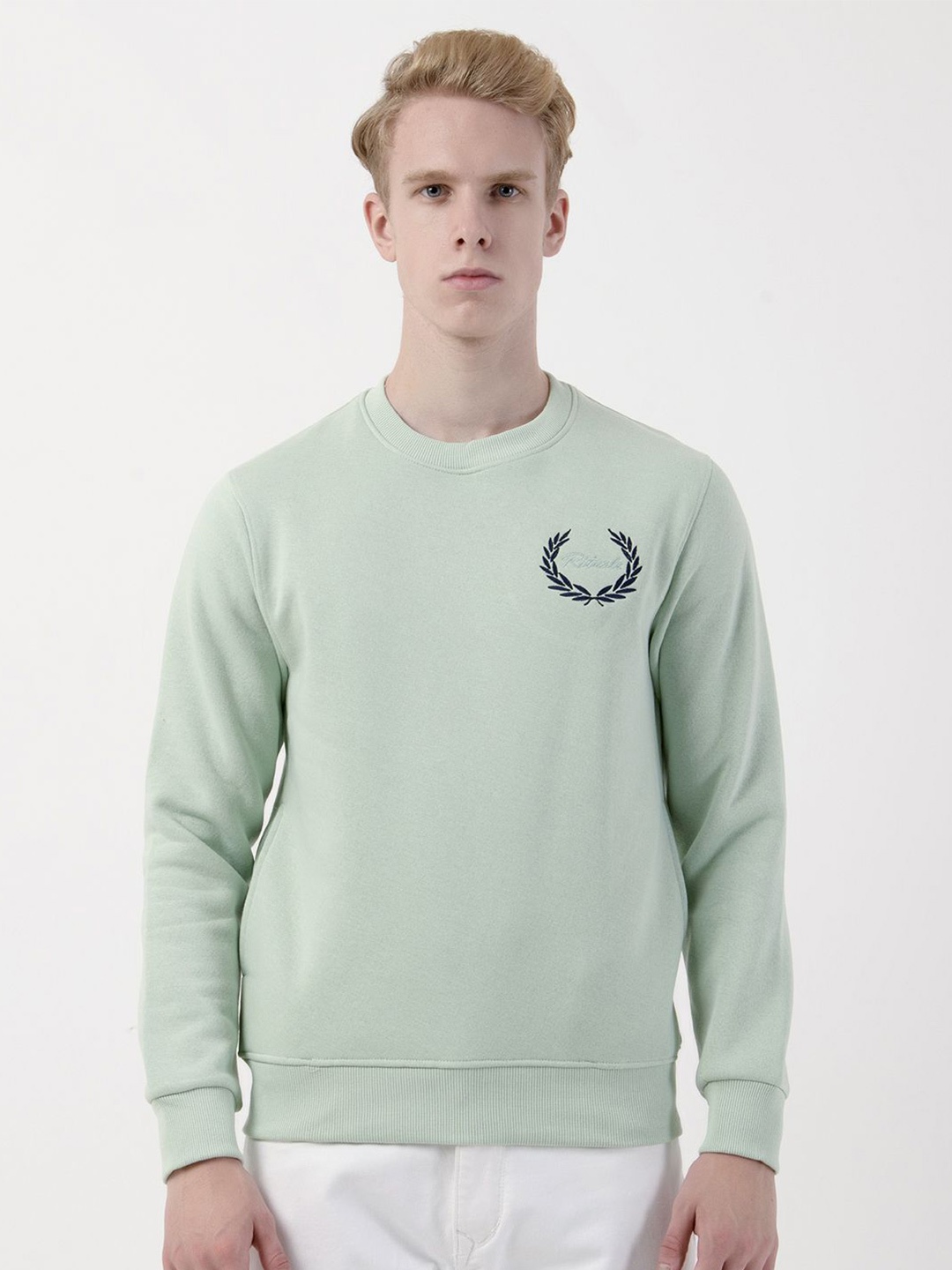 

Albion By CnM Men Long Sleeves Pullover Sweatshirt, Green