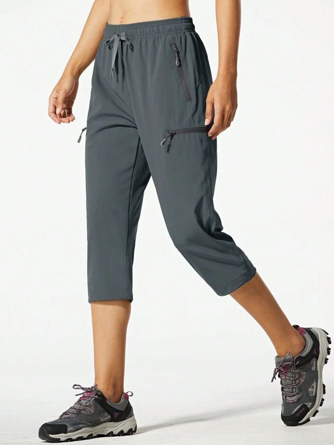 

TABADTOD Women Relaxed Loose Fit Trousers, Grey
