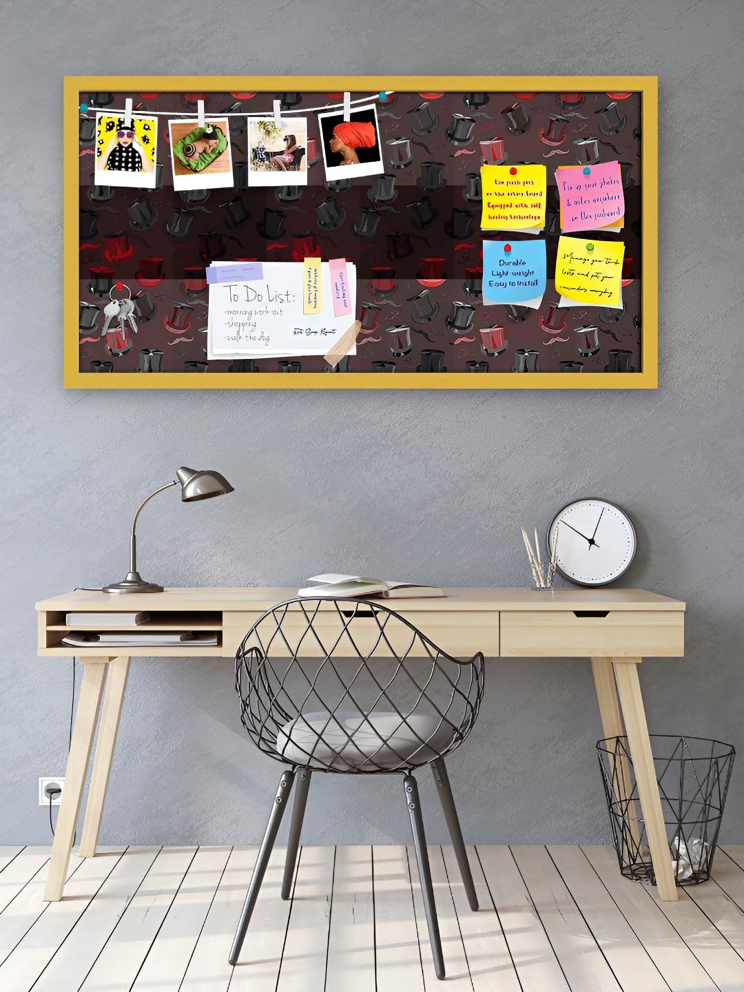 

ArtzFolio Wooden Notice Pin Board, Multi