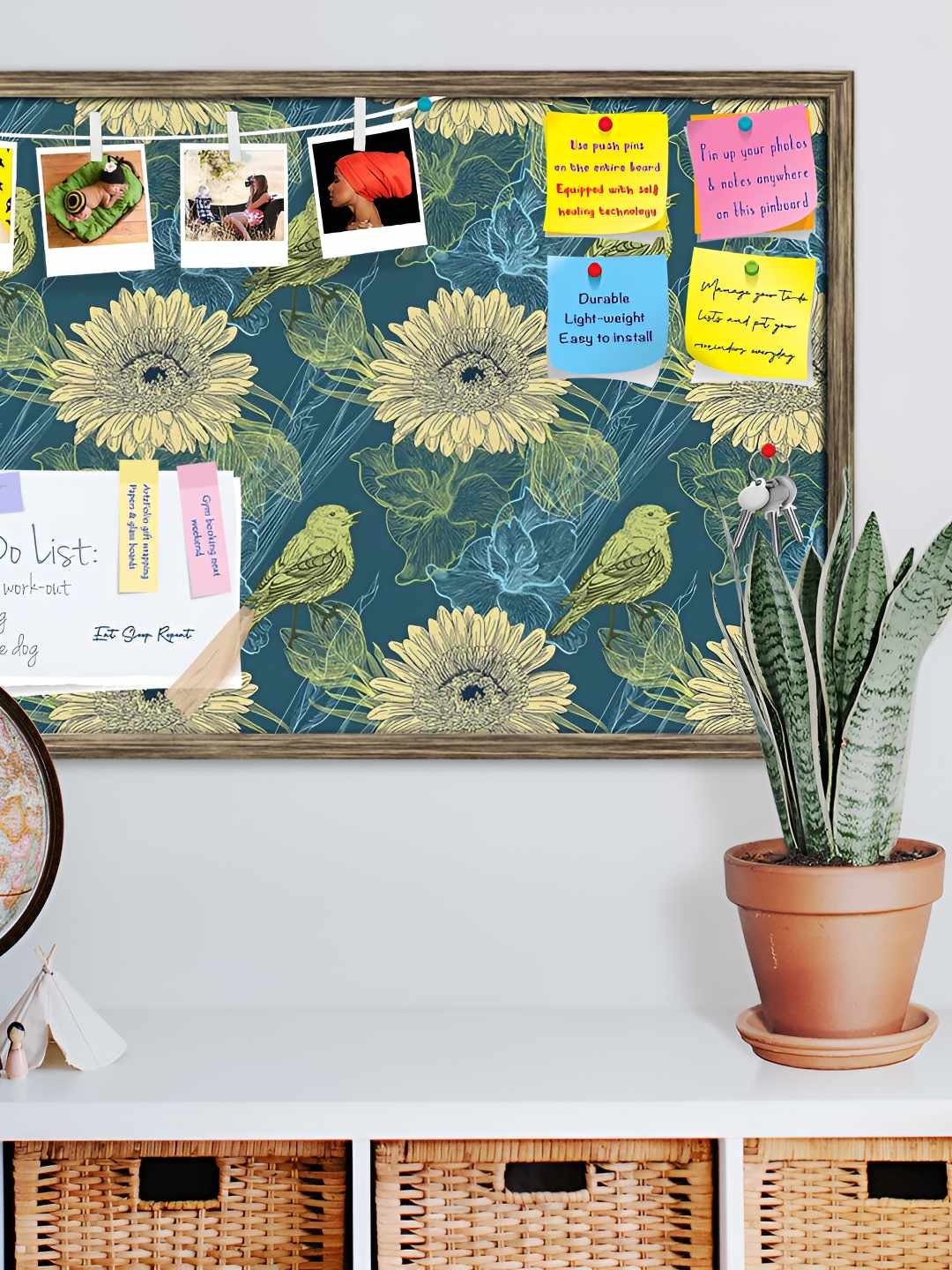 

ArtzFolio Wooden Notice Pin Board, Multi