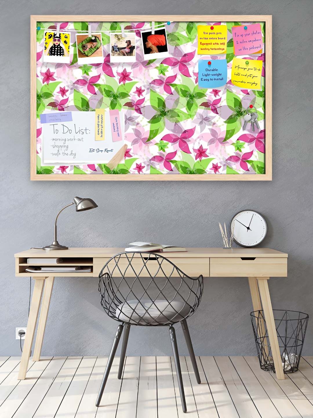 

ArtzFolio Wooden Notice Pin Board, Multi