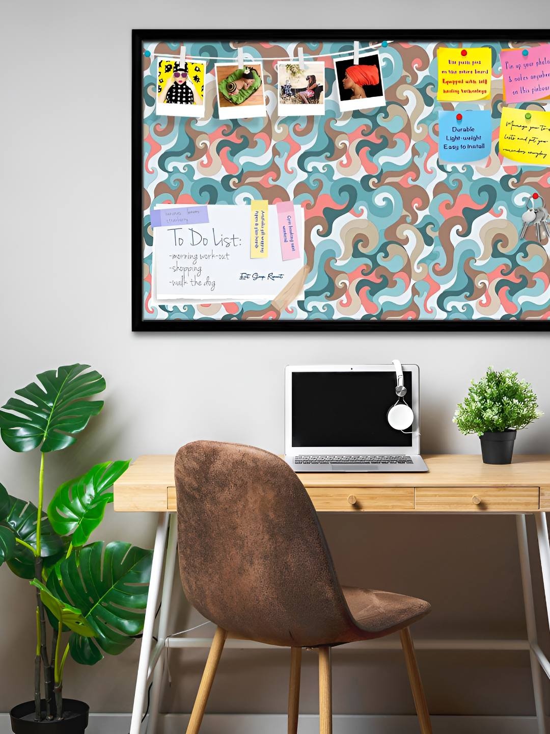 

ArtzFolio Wooden Notice Pin Board, Multi