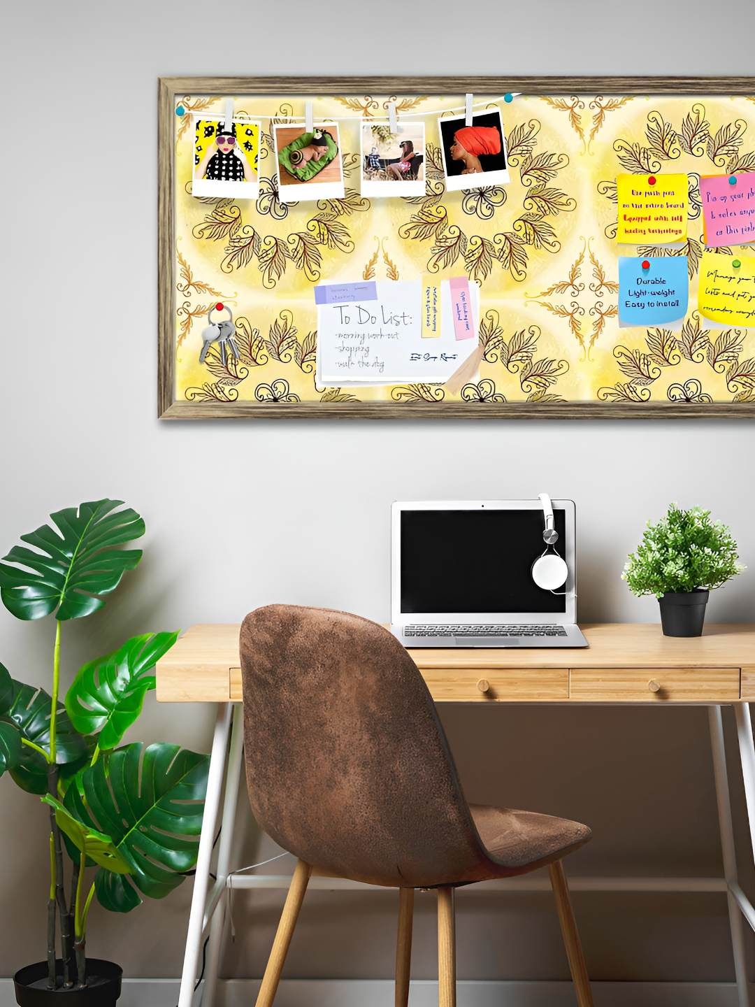 

ArtzFolio Wooden Notice Pin Board, Multi