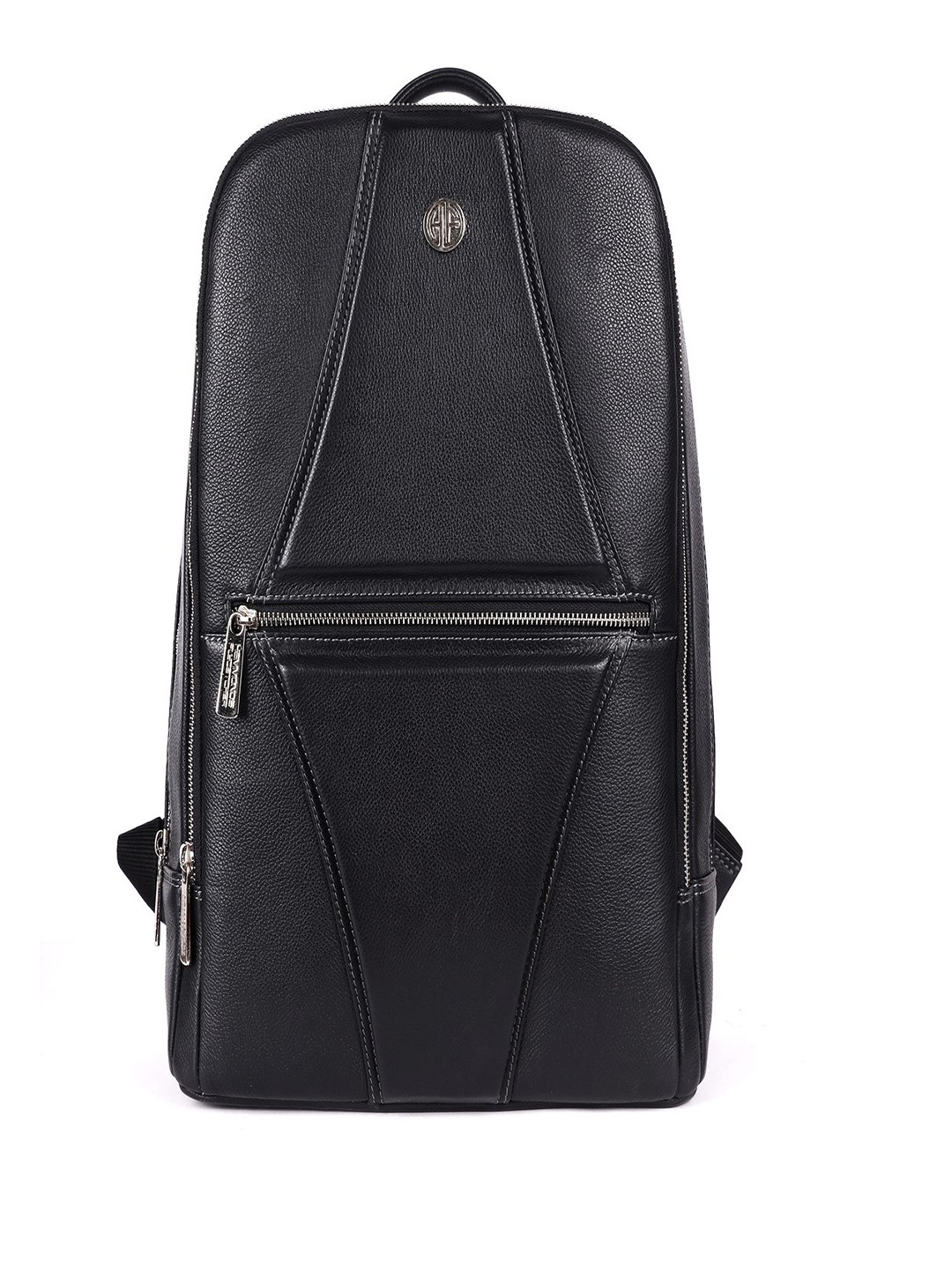 

HAMMONDS FLYCATCHER Unisex Leather Padded Laptop Slot Backpack, Black