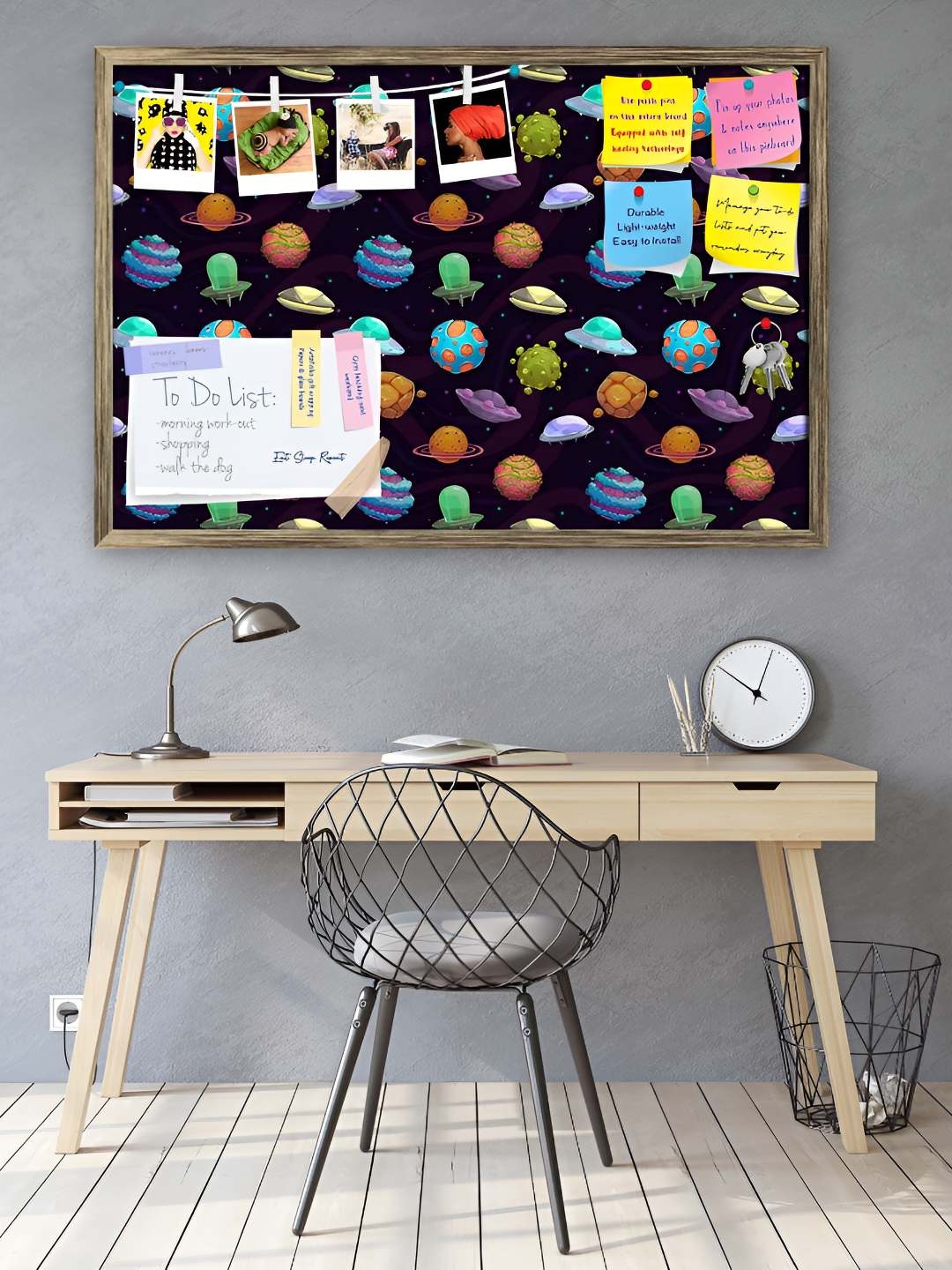 

ArtzFolio Wooden Notice Pin Board, Multi