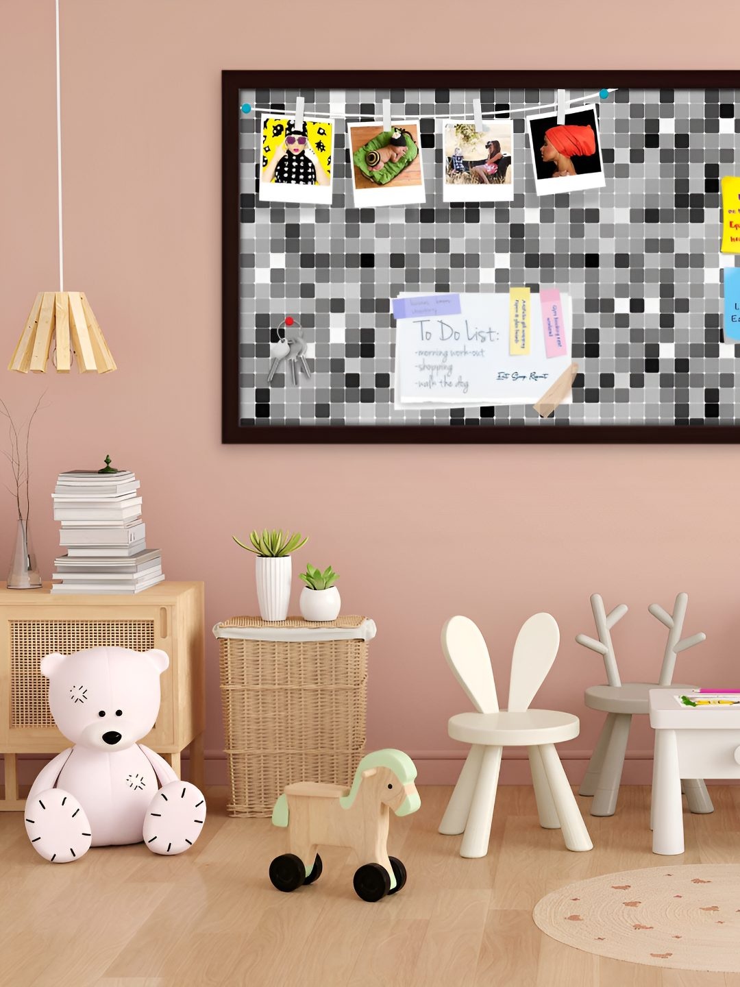 

ArtzFolio Wooden Notice Pin Board, Multi