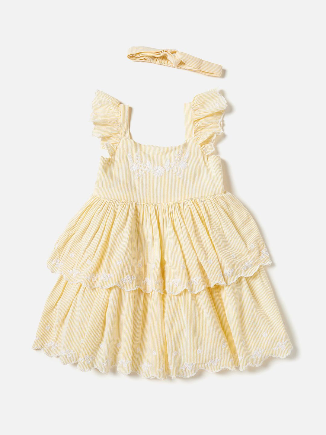 

Giggles by Babyshop Girls Fit & Flare Dress With Hairband, Yellow