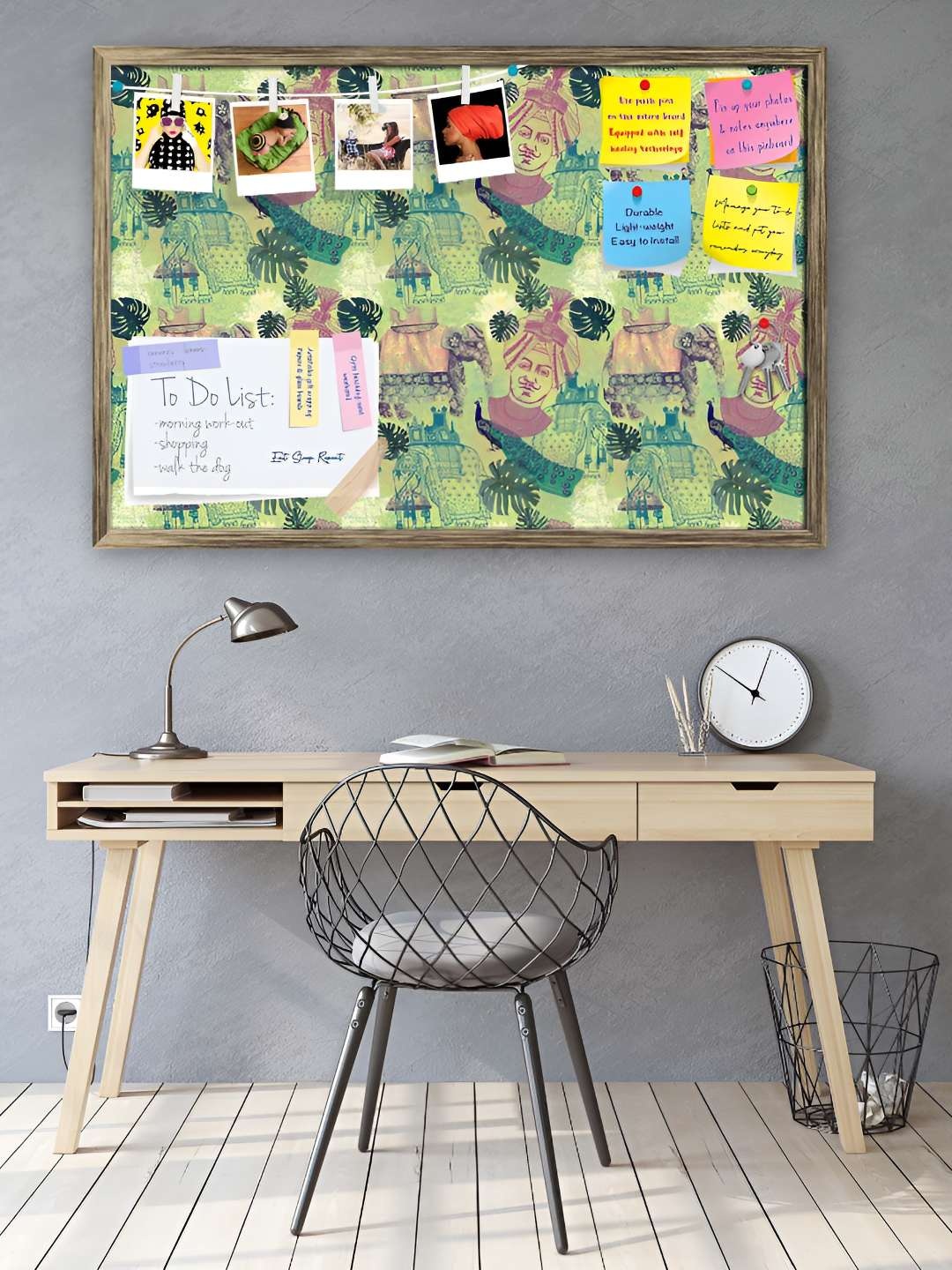 

ArtzFolio Wooden Notice Pin Board, Multi