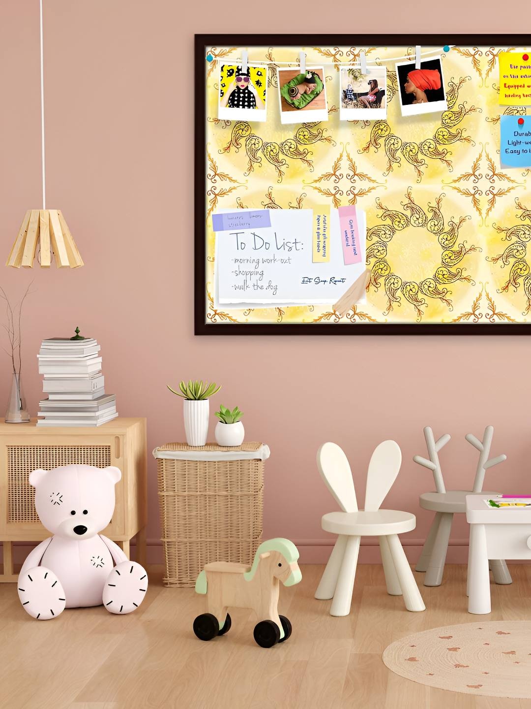 

ArtzFolio Wooden Notice Pin Board, Multi