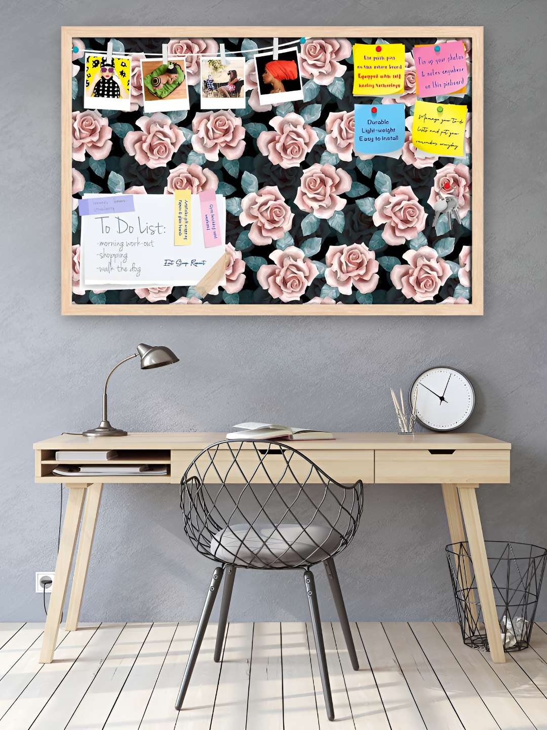 

ArtzFolio Wooden Notice Pin Board, Multi