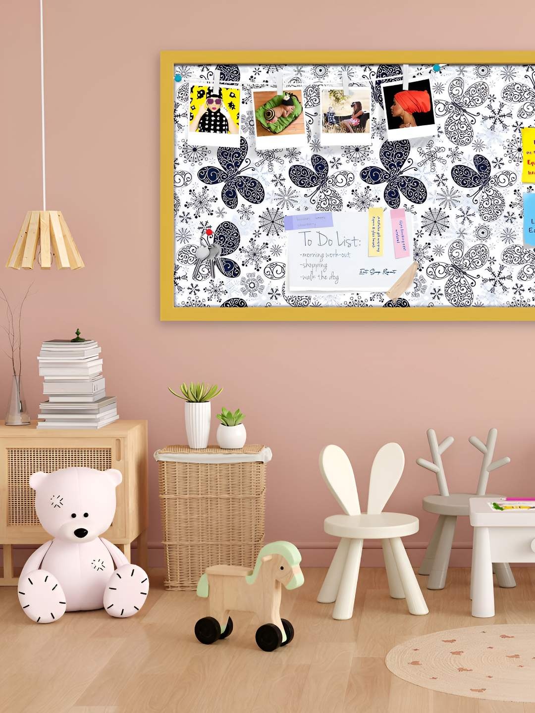 

ArtzFolio Wooden Notice Pin Board, Multi