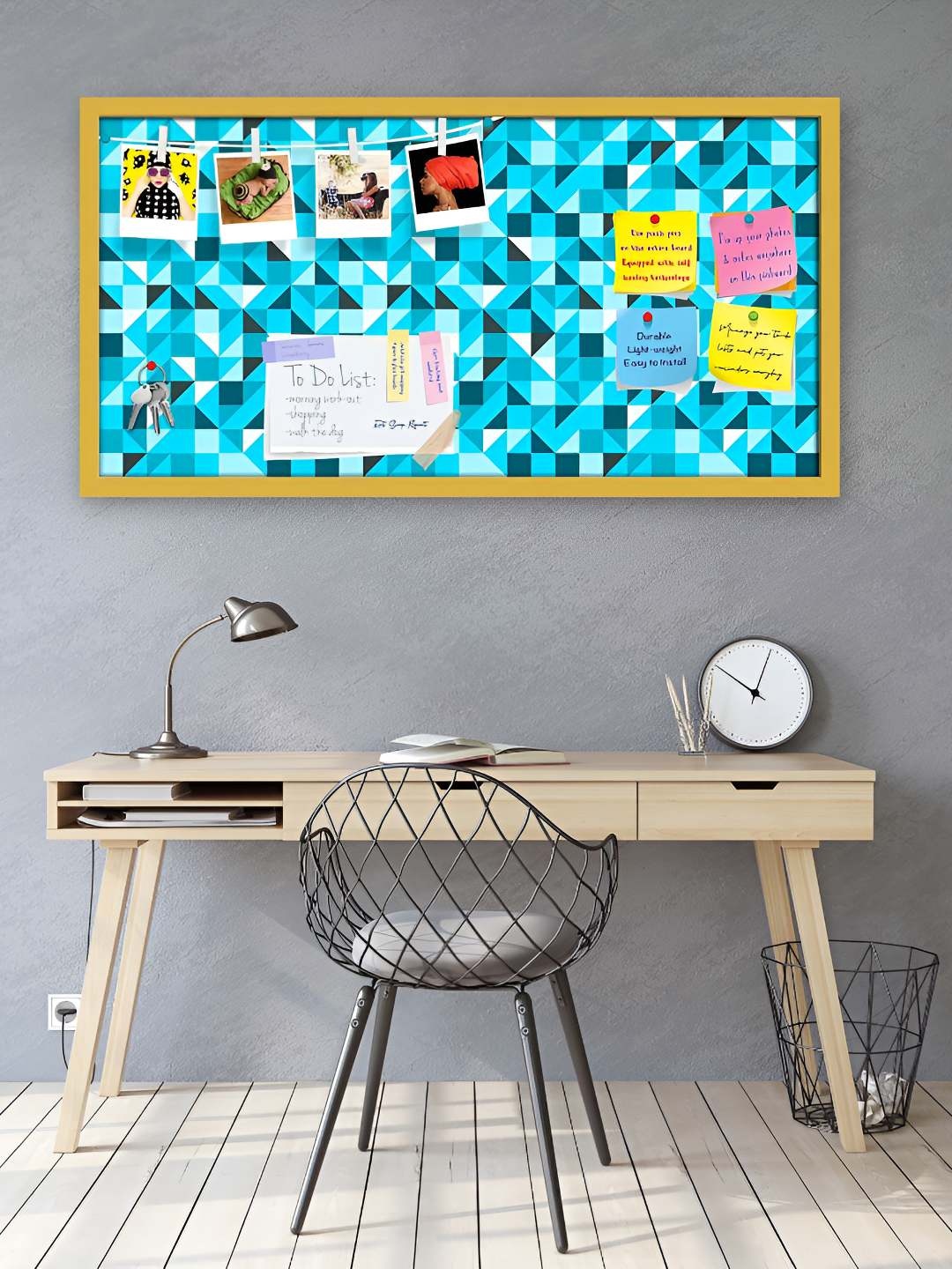 

ArtzFolio Wooden Notice Pin Board, Multi