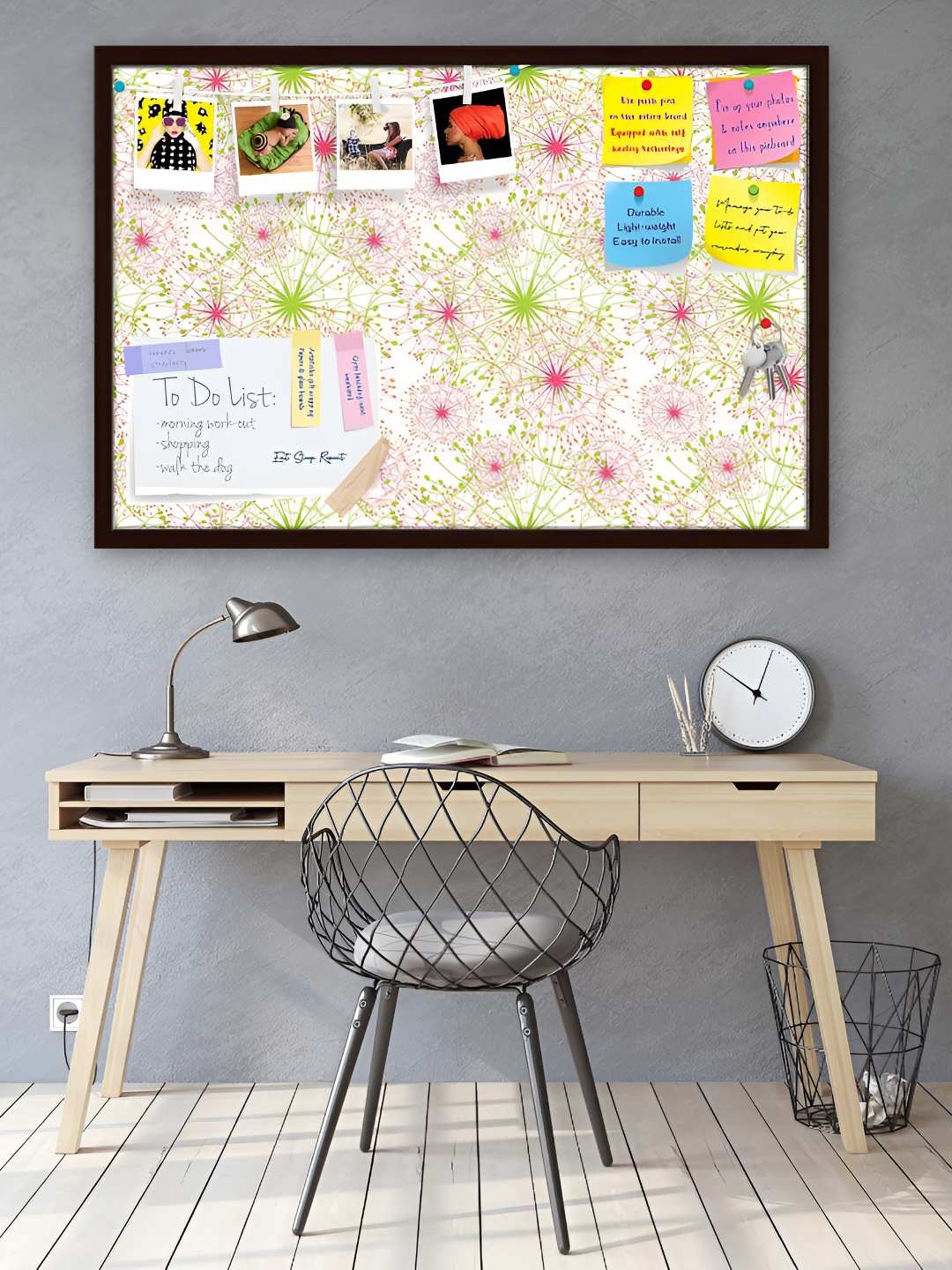 

ArtzFolio Wooden Notice Pin Board, Multi