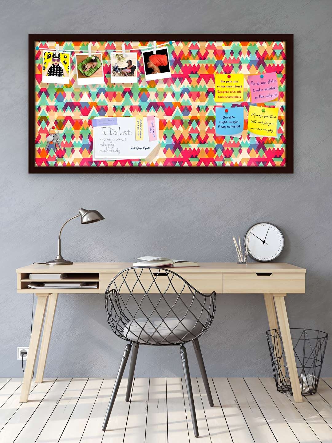 

ArtzFolio Wooden Notice Pin Board, Multi