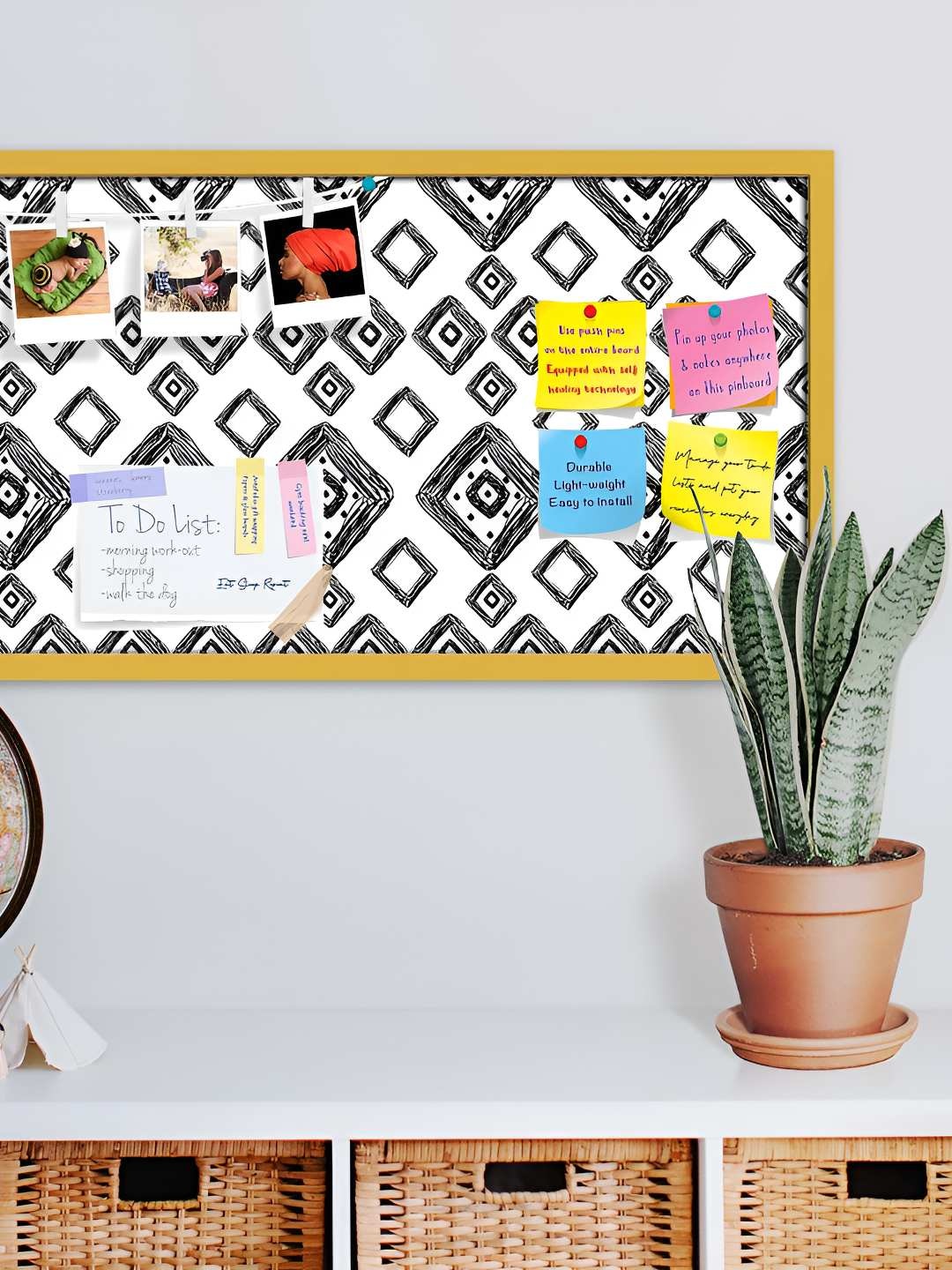 

ArtzFolio Wooden Notice Pin Board, Multi