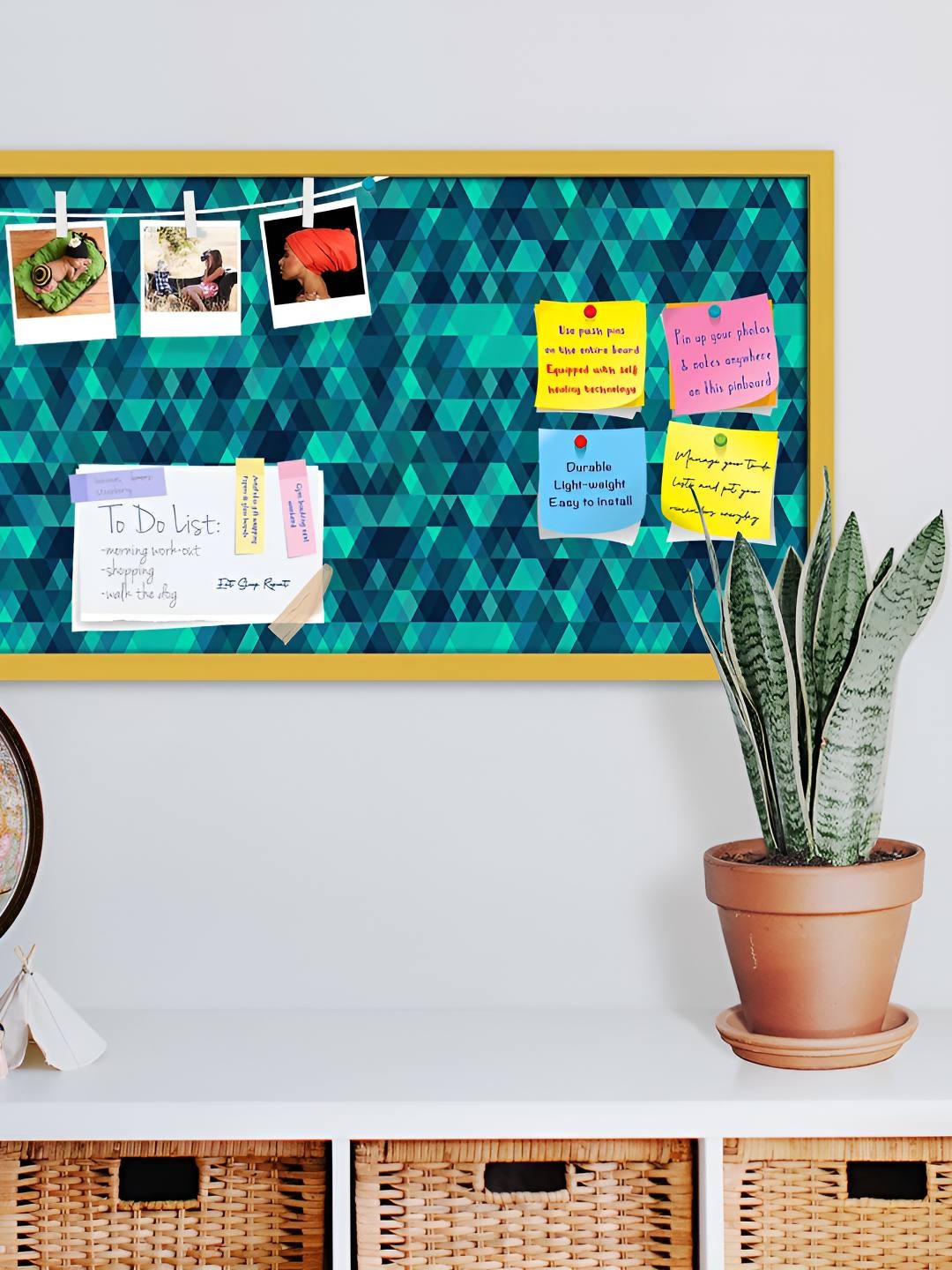 

ArtzFolio Wooden Notice Pin Board, Multi