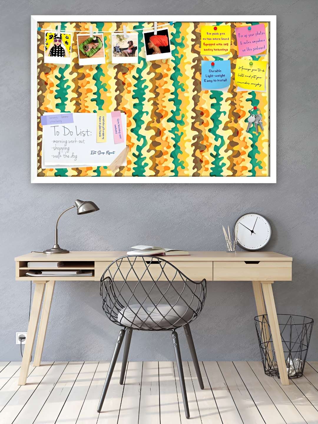 

ArtzFolio Wooden Notice Pin Board, Multi