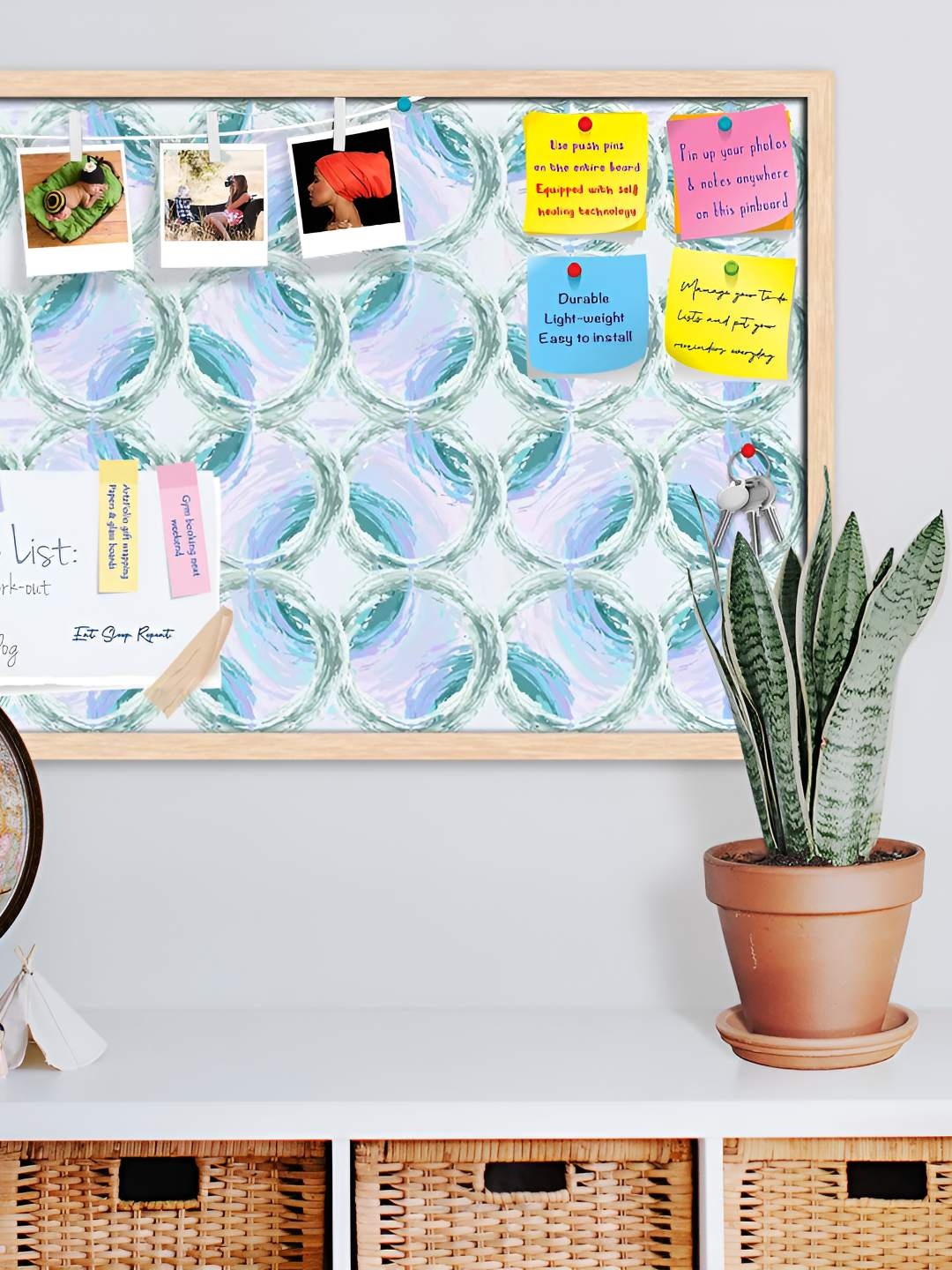 

ArtzFolio Wooden Notice Pin Board, Multi