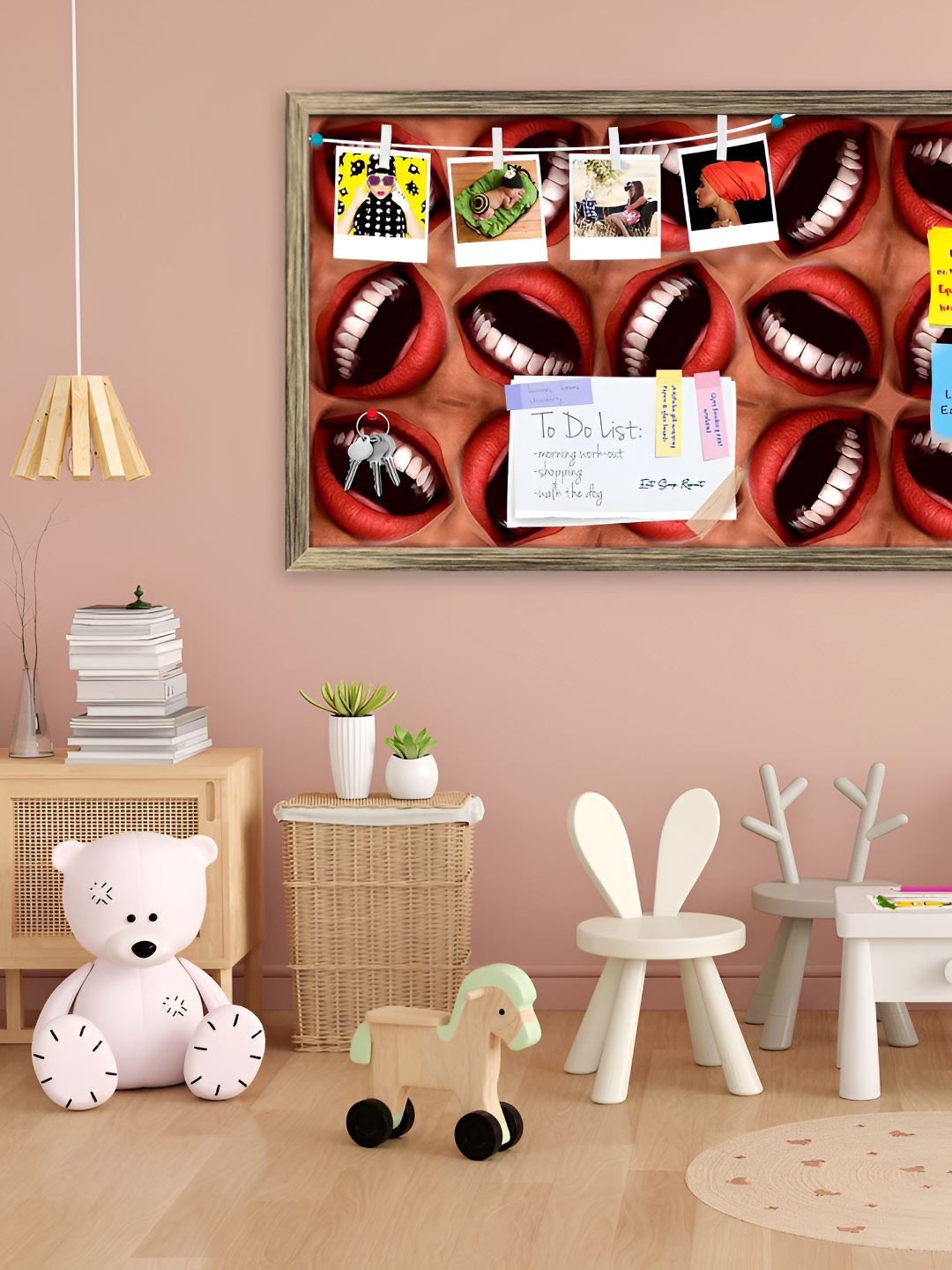 

ArtzFolio Wooden Notice Pin Board, Multi