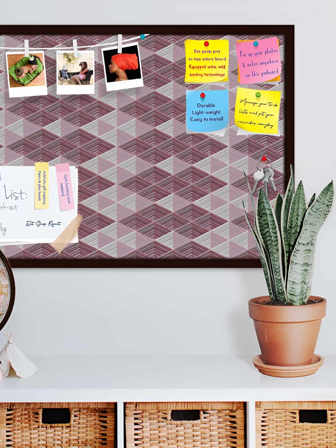 

ArtzFolio Wooden Notice Pin Board, Multi