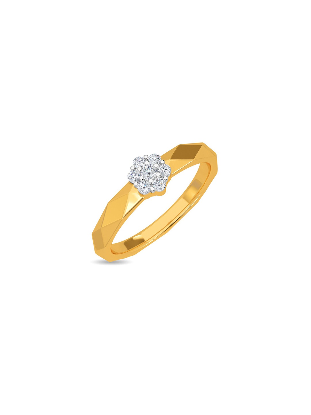 

KISNA DIAMOND AND GOLD JEWELLERY Women 18KT Finger Ring Diamond 0.14 CT