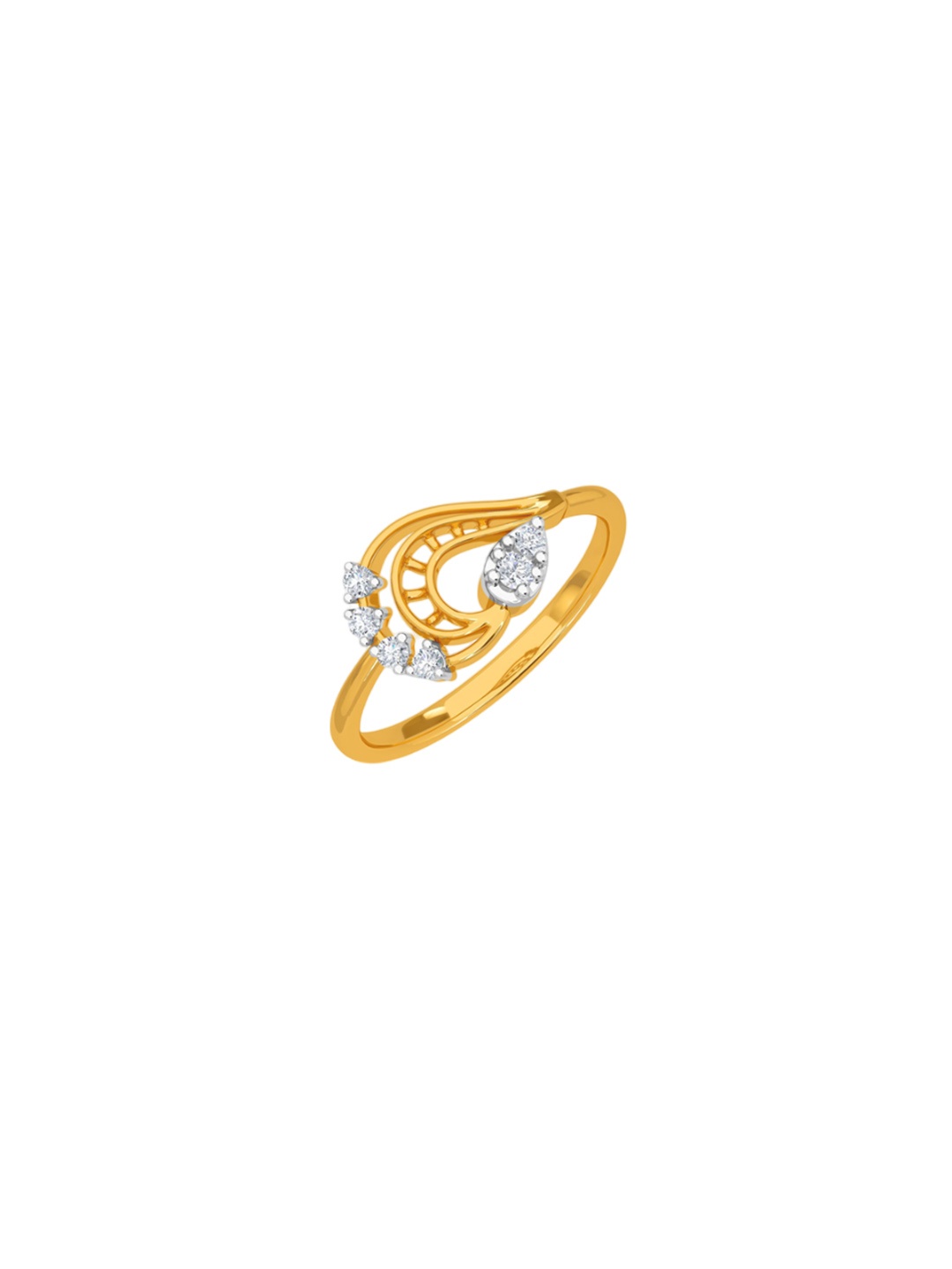 

KISNA DIAMOND AND GOLD JEWELLERY Women 18KT Diamond Finger Ring