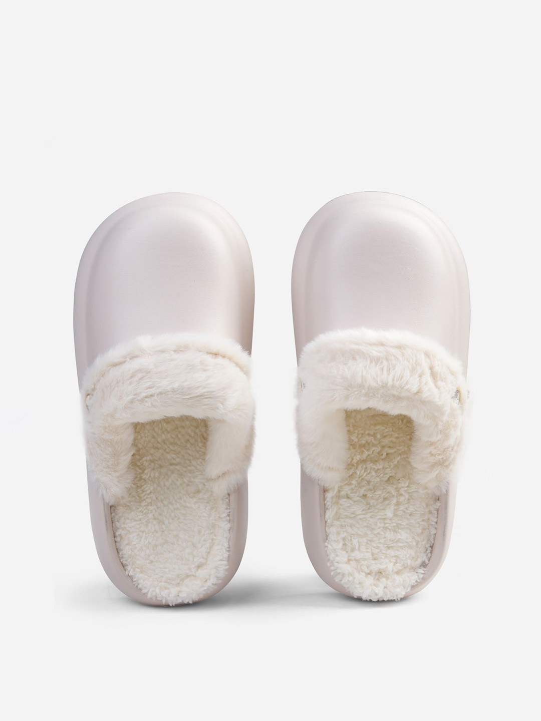 

Solethreads Women PU Room Slippers, White